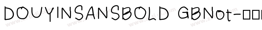 DOUYINSANSBOLD GBNot字体转换
